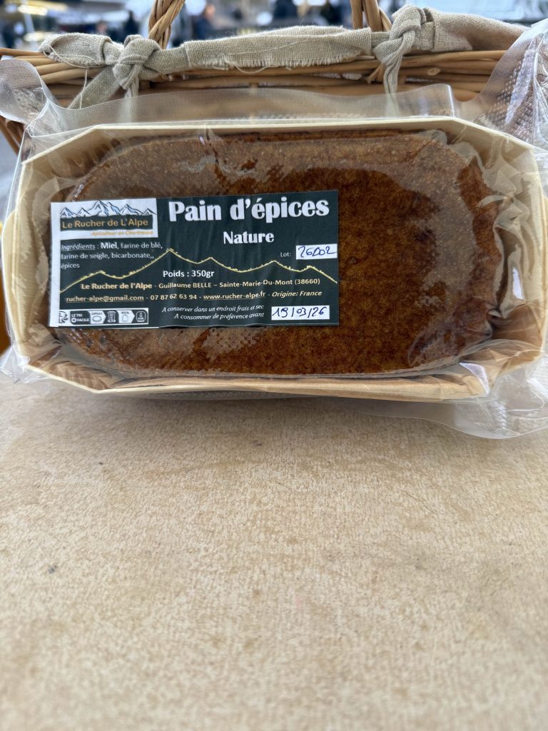 Pain d'épices au miel d'apiculteur